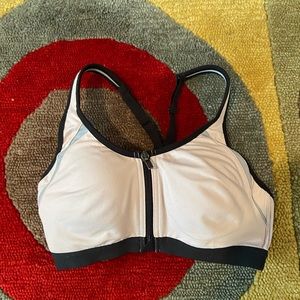 Victoria's Secret Black and Cream Sports Bra